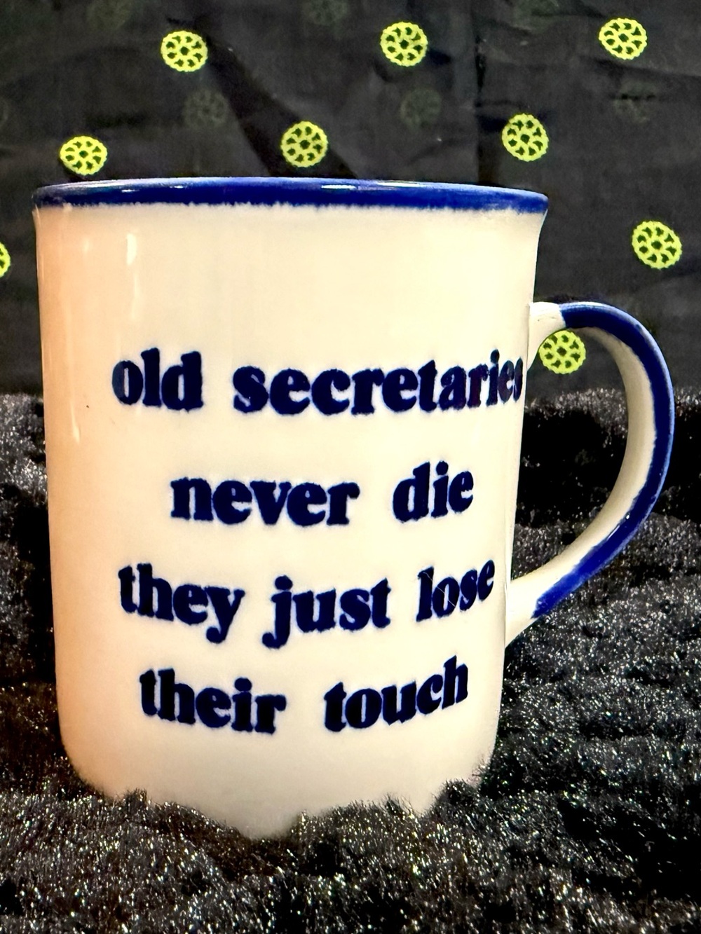 Vintage Secretary Mug 1970s Made in Japan